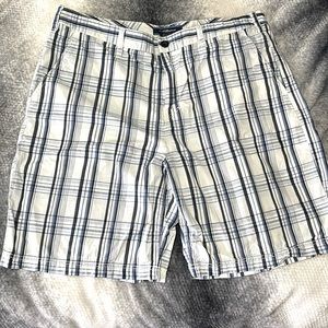 Blue and White shorts